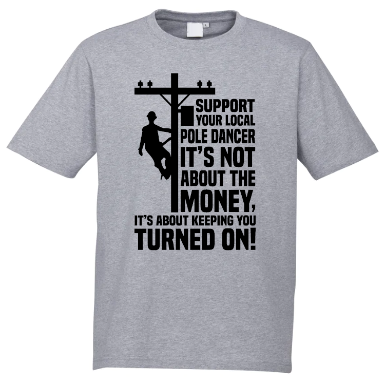 Support Your Local Pole Dancer T-Shirt - Image 3